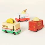 Food Truck & City Traffic Wooden Toy Sets 1