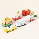 Food Truck & City Traffic Wooden Toy Sets 2