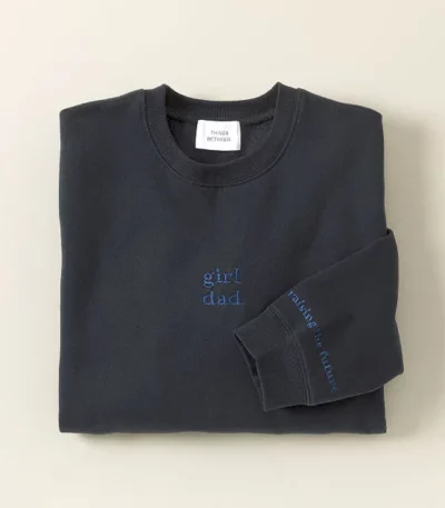 Girl Dad Embroidered Sweatshirt