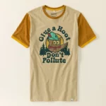 Give A Hoot Don't Pollute Ringer Tee 2