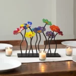 Glass Flower Garden Centerpiece 1