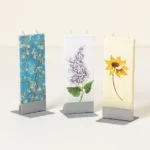 Hand-painted Floral Flat Candle 1