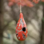 Handcarved Gourd Bird House