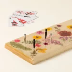 Handmade Floral Cribbage Board 1