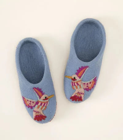 Handmade Hummingbird Slippers