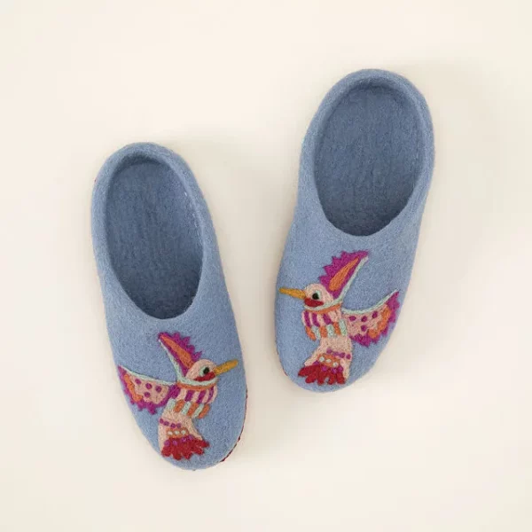 Handmade Hummingbird Slippers