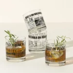 Headlines Of History Whiskey Glasses