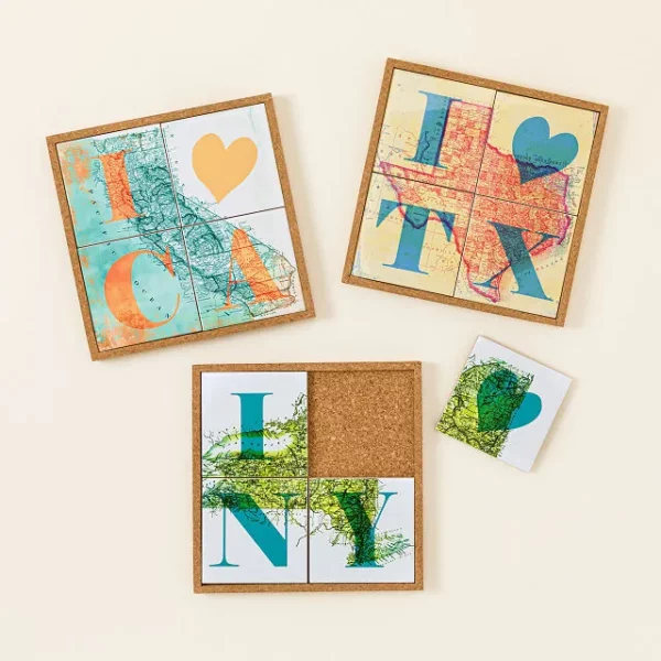 Home State Coaster & Trivet Set