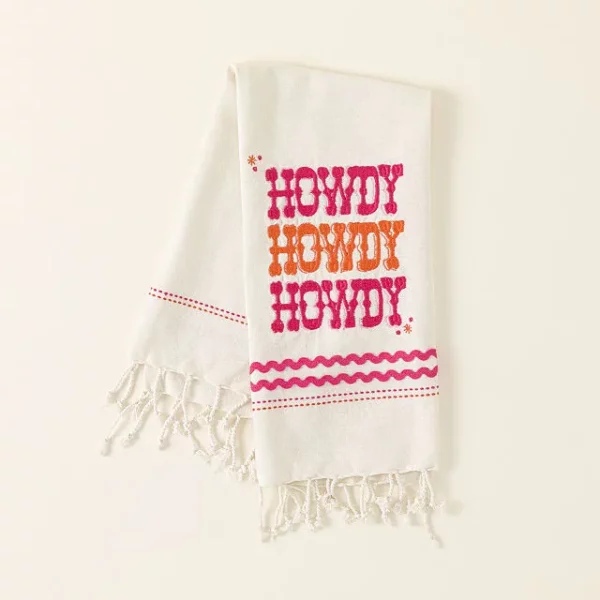 Howdy Dish Towel