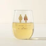 It Was Never A Dress Wine Glass