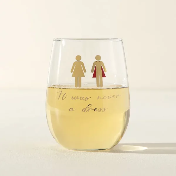 It Was Never A Dress Wine Glass