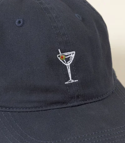 Martini Time Embroidered Hat