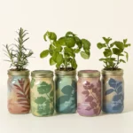 Mason Jar Indoor Herb Garden