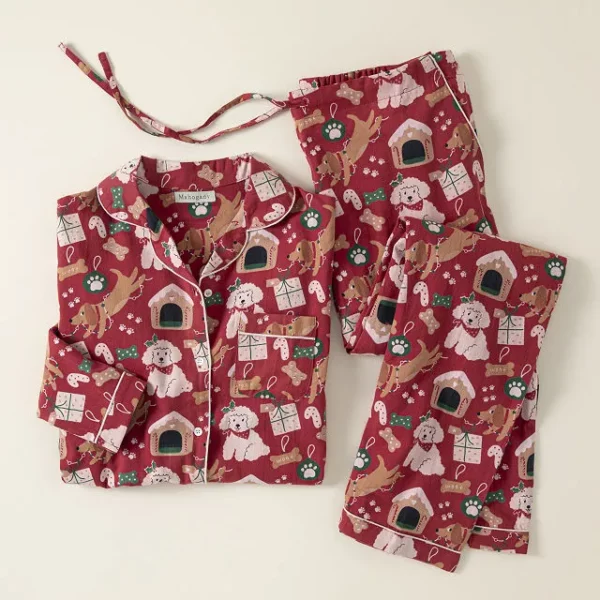 Merry Dogs Cotton Pajama Set