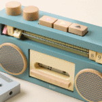 Minute Mixtapes Wooden Recordable Boombox 1