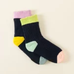 Mismatched Fleece Lined Slipper Socks 1