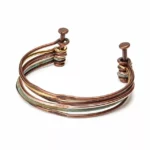 Mixed Metals Hinged Cuff 1