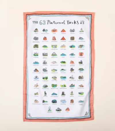 National Parks Tea Towel