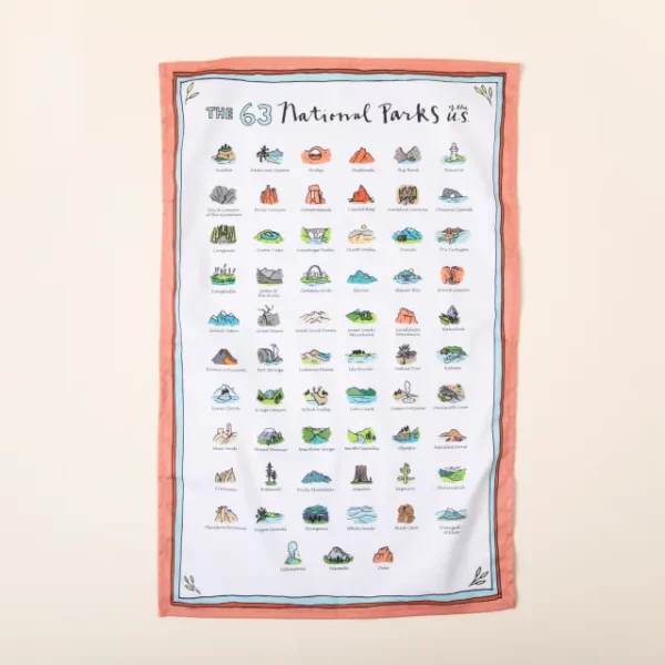 National Parks Tea Towel