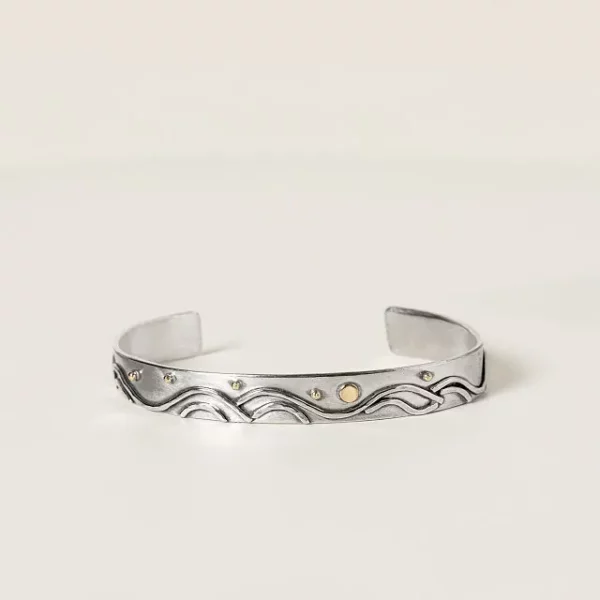 Ocean Reflections Skinny Cuff Bracelet