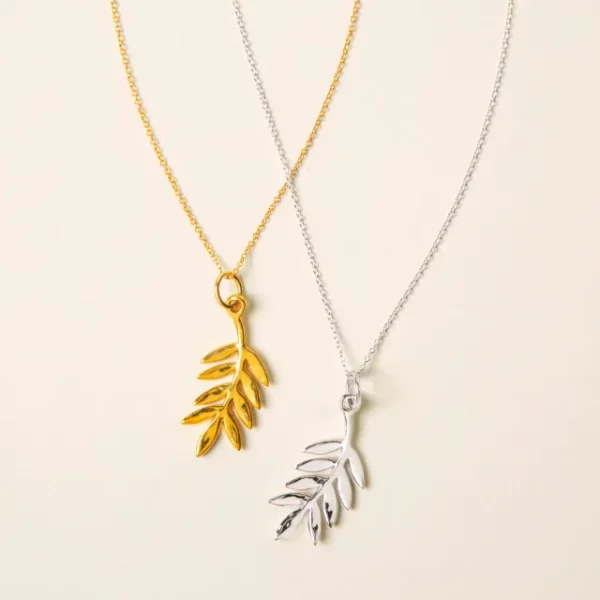 Olive Branch For Peace Necklace