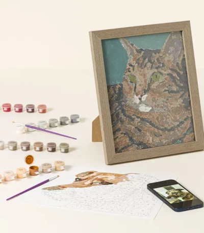 Paint Your Pet By Number Framed Portrait Kit