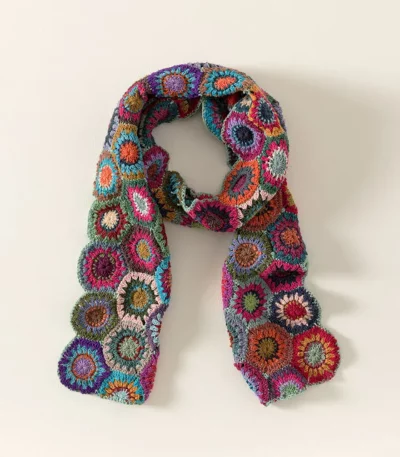 Patchwork Crochet Scarf