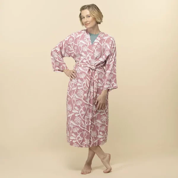 Plumeria Floral Robe