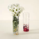 Recycled Glass Birth Month Flower Vase 1