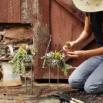 Recycled Metal Ostrich Planter 2