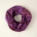 Repurposed Silk Sari Infinity Scarf 1