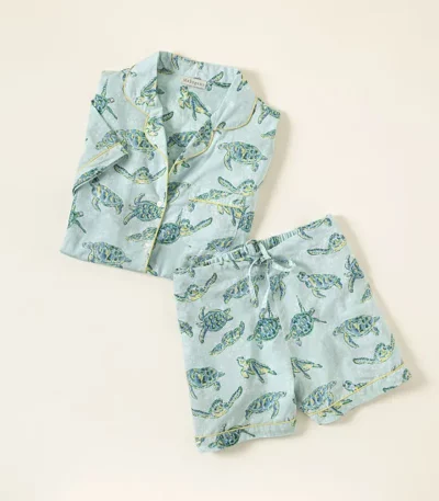 Sea Turtle Pajama Short Set