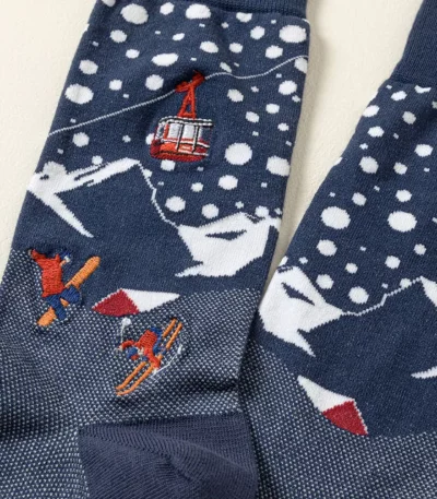 Ski Bum Embroidered Socks