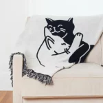 Snuggle Cat Throw Blanket 1