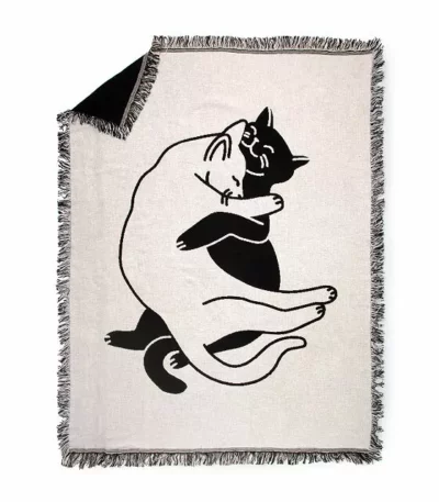 Snuggle Cat Throw Blanket