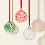 Speckled Glass Birthstone Ornaments 1