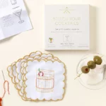 Stitch Your Own Cocktail Napkin - Set Of 6 3