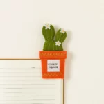 Stuck On This Page Cactus Bookmark