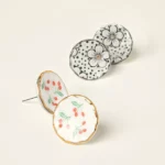 Tea Saucer Stud Earrings 3