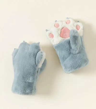 Toasty Paw Fluffy Mittens