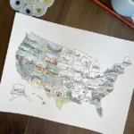 Track Your Travels Diy Watercolor Map 2