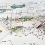 Track Your Travels Diy Watercolor Map 3