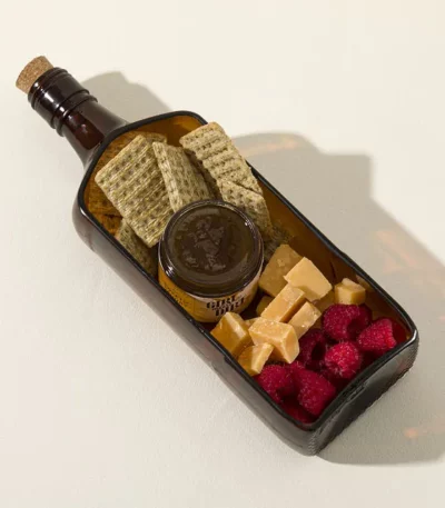 Upcycled Bottle Serving Platter