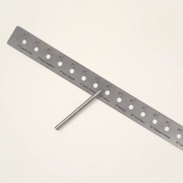 Vegetable Gardening Seed Ruler & Dibber