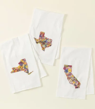 Where You Bloom State Tea Towels