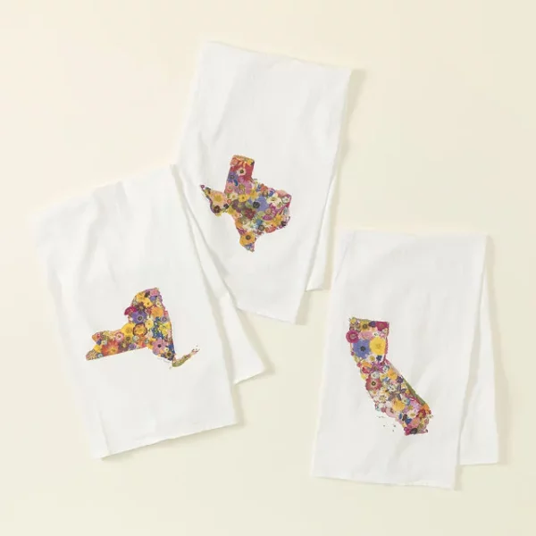 Where You Bloom State Tea Towels