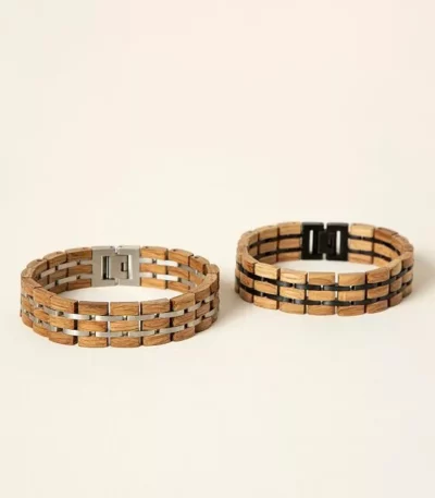 Whiskey And Wine Barrel Bracelets