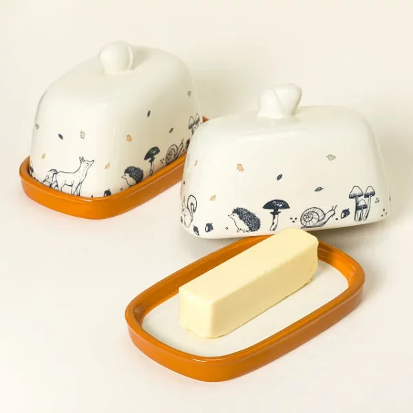 Woodland Creatures Butter Dish